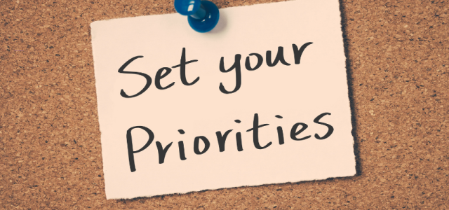 Establish Your Priorities