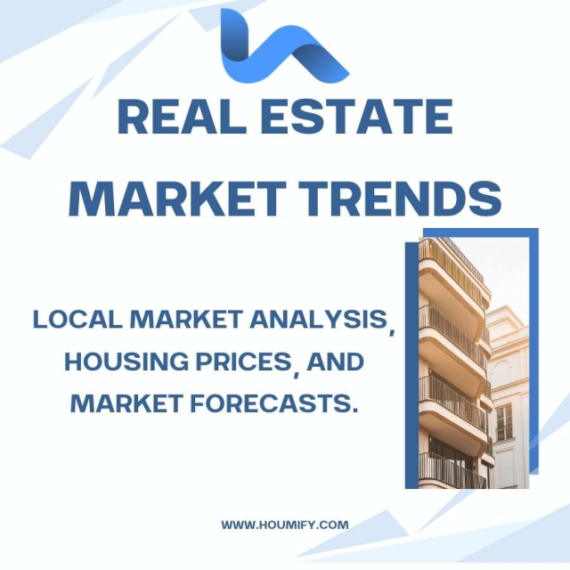 Real estate market trends: Local market analysis, housing prices, and market forecasts.