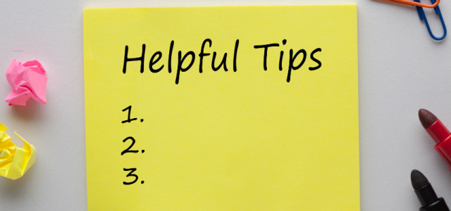 helpful tips