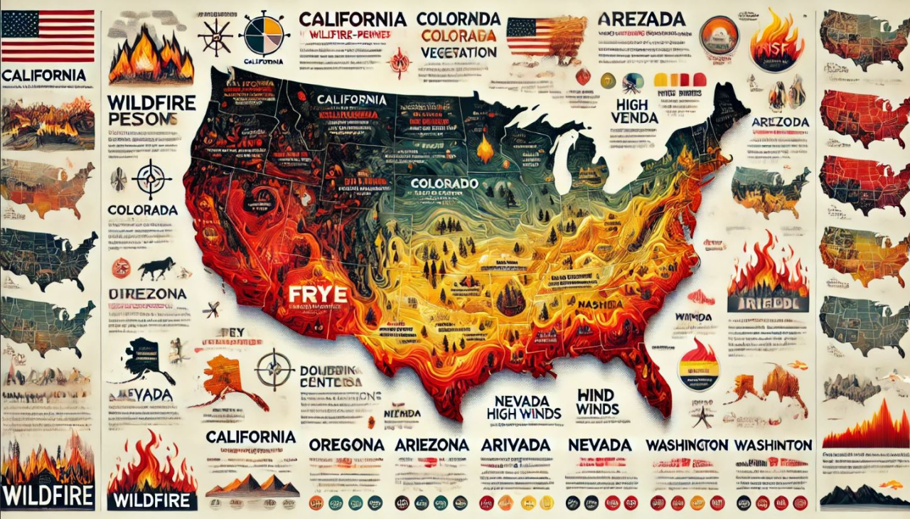 Top U.S. Regions Prone to Wildfires: A Look at the Areas with the Highest Occurrence